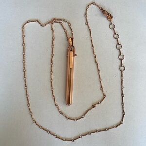 Rose gold Stella dot rebel pendant adjustable 28”-32”